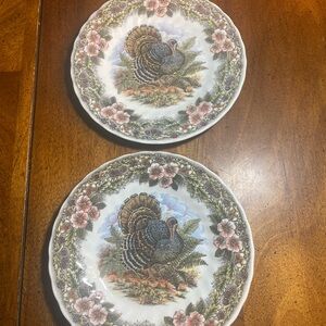 Churchill 2 Thanksgiving Plates 8”